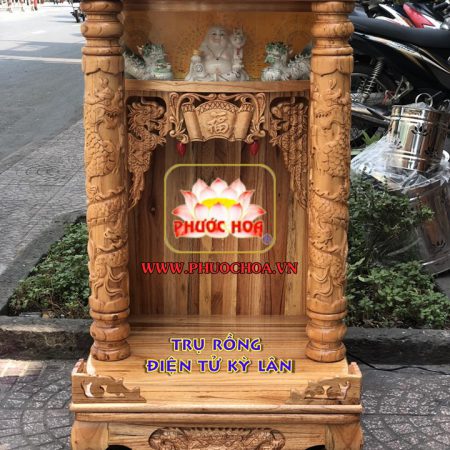 Tủ Thờ Thần Tài - Ông Địa Gỗ Xoan Đào - Ảnh 4