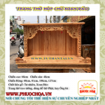 Trang Thờ Hộp Chữ Xoan Đào