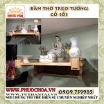 Bàn thờ treo tường gỗ sồi