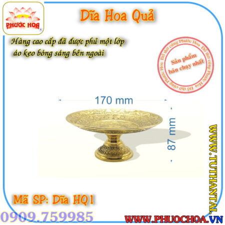 Dĩa đồng chữ Phúc 3D_Đồ Thờ Cúng Phước Hoa - Ảnh 6