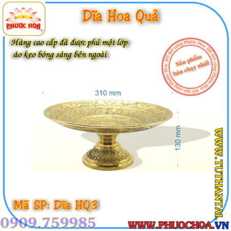 Dĩa đồng chữ Phúc 3D_Đồ Thờ Cúng Phước Hoa - Ảnh 8