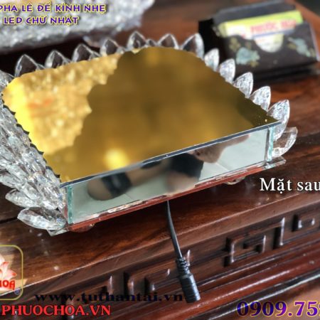 Đài sen pha lê (LED) đổi màu chữ nhật - Ảnh 6