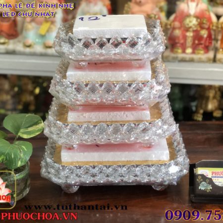 Đài sen pha lê (LED) đổi màu chữ nhật - Ảnh 4