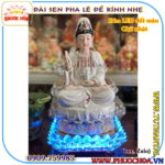 Đài sen pha lê (LED) đổi màu chữ nhật