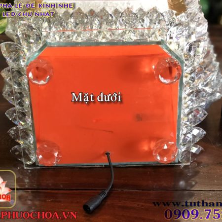Đài sen pha lê (LED) đổi màu chữ nhật - Ảnh 5