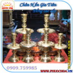 Chân nến đồng tứ linh
