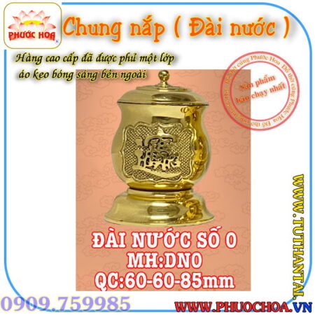 Chung nắp Đồng ( Đài nước ) _Đồ Thờ Cúng Phước Hoa - Ảnh 4