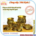 Chung nắp Đồng ( Đài nước ) _Đồ Thờ Cúng Phước Hoa