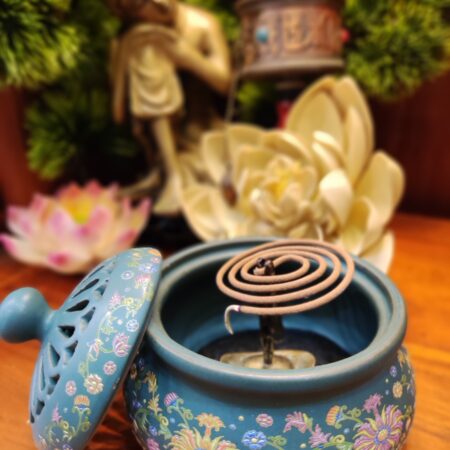 Lư xông trầm hương gốm sứ cao cấp - Ảnh 3