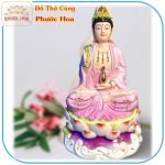 Tôn tượng quan âm sứ tím