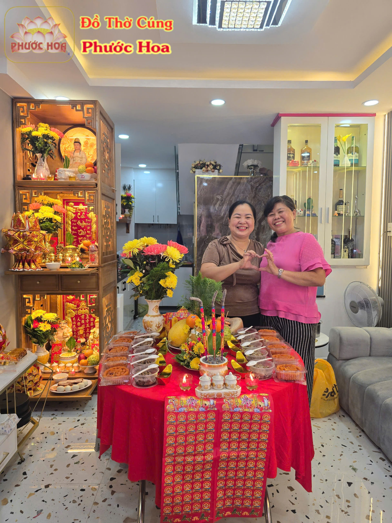 6 bước đặt tủ thờ 3 tầng