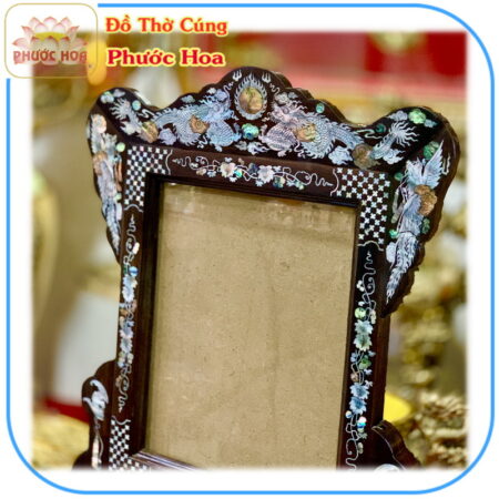 KHUNG HÌNH THỜ GỖ MUỒNG ĐEN CẨN XÀ CỪ - Ảnh 3