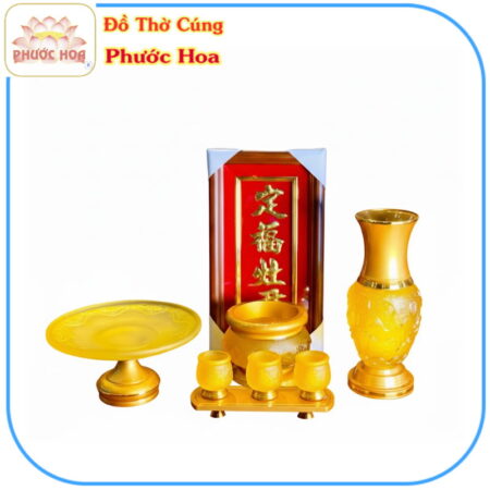 Trọn bộ bàn thờ ông Táo lưu ly cao cấp - Ảnh 3
