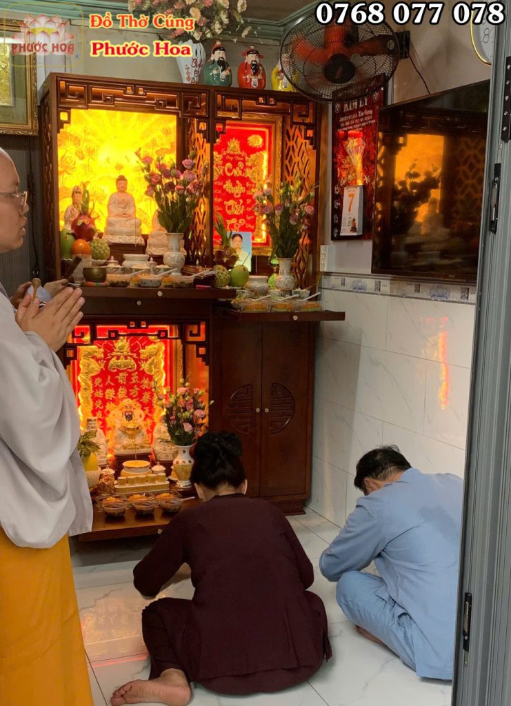 Tủ thờ 2 tầng đôi