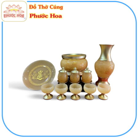 Bộ thờ đá vàng cao cấp