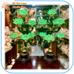 đèn thờ 7 bông pha lê cao cấp