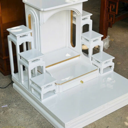 Trọn bộ tủ thờ màu trắng