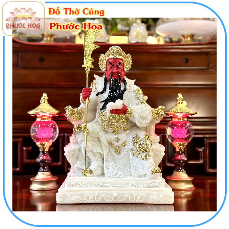 tuongquancongdatrang_dothocungphuochoa Tượng quan thánh đế quân bột đá