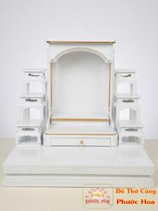 Trọn bộ tủ thờ màu trắng