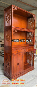 Tủ thờ 3 tầng ngang 1m27x2m36x60cm